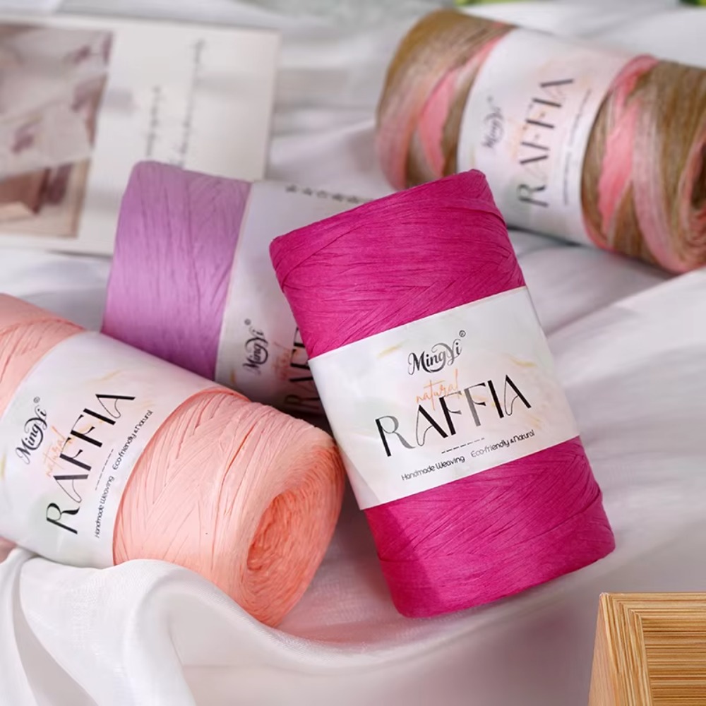DIY Multi-Colored Raffia Yarn  – Crochet Bag Raffia recenzja i cena