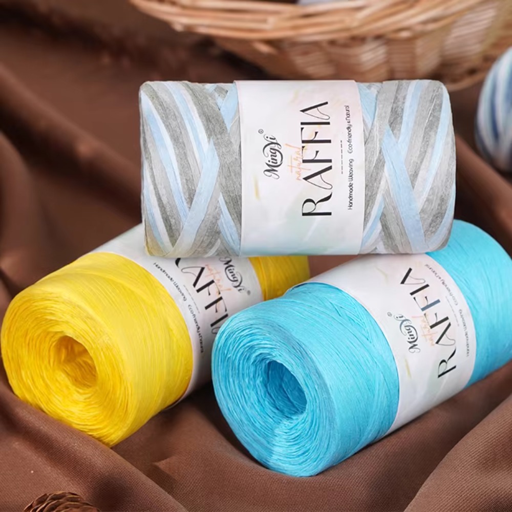 DIY Multi-Colored Raffia Yarn  – Crochet Bag Raffia recenzja i cena