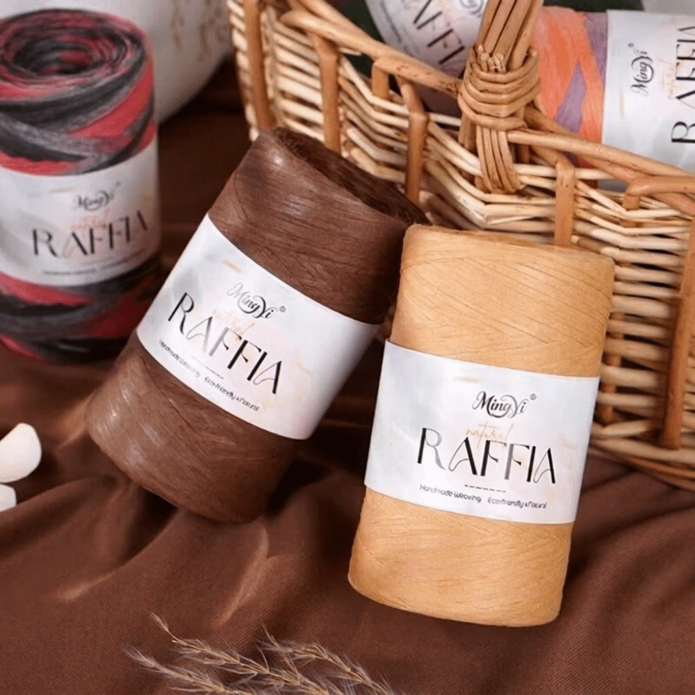 DIY Multi-Colored Raffia Yarn  – Crochet Bag Raffia recenzja i cena