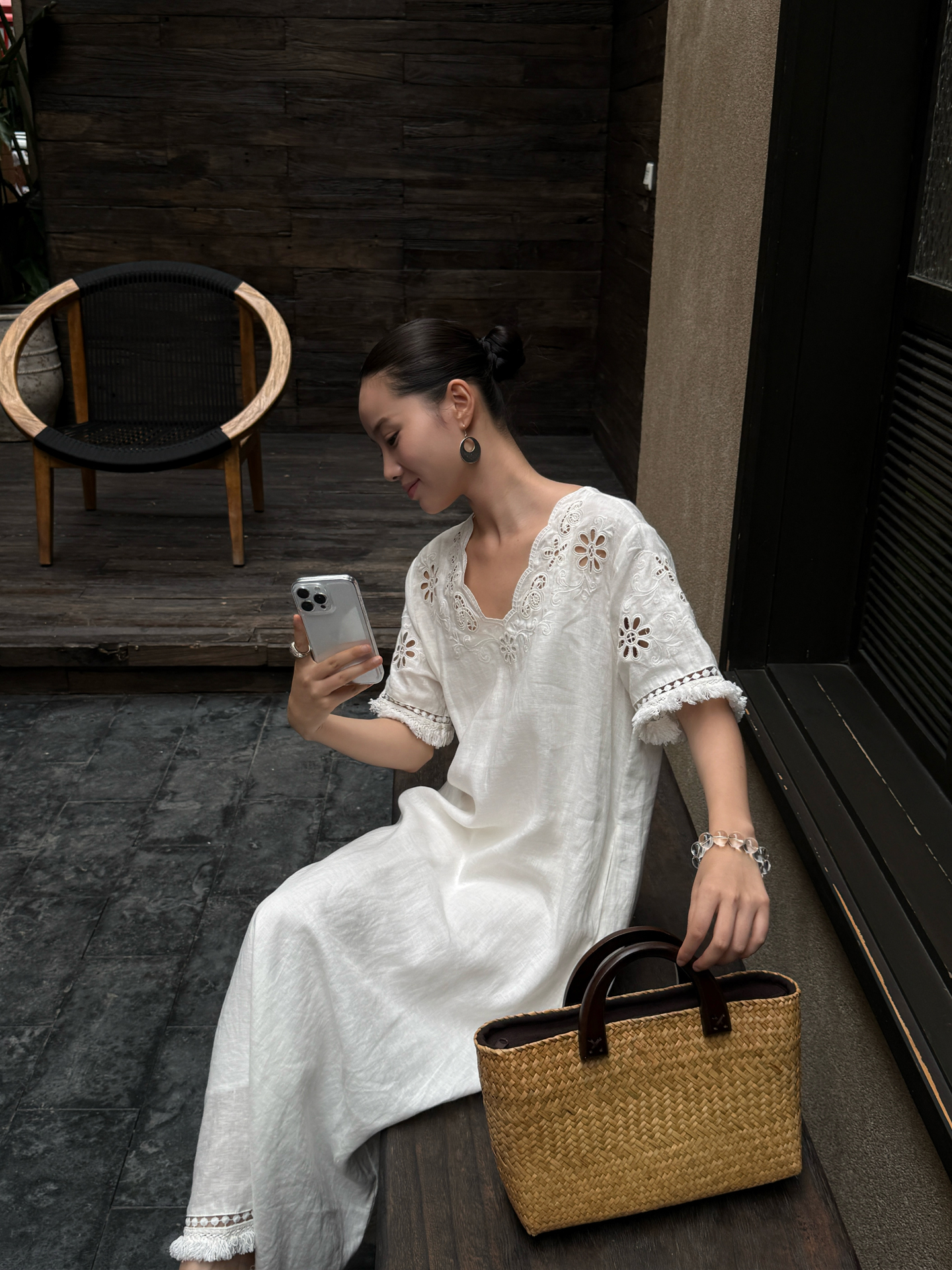 Elegant Simple Style Holiday C – Linen Dress Wrap recenzja i cena