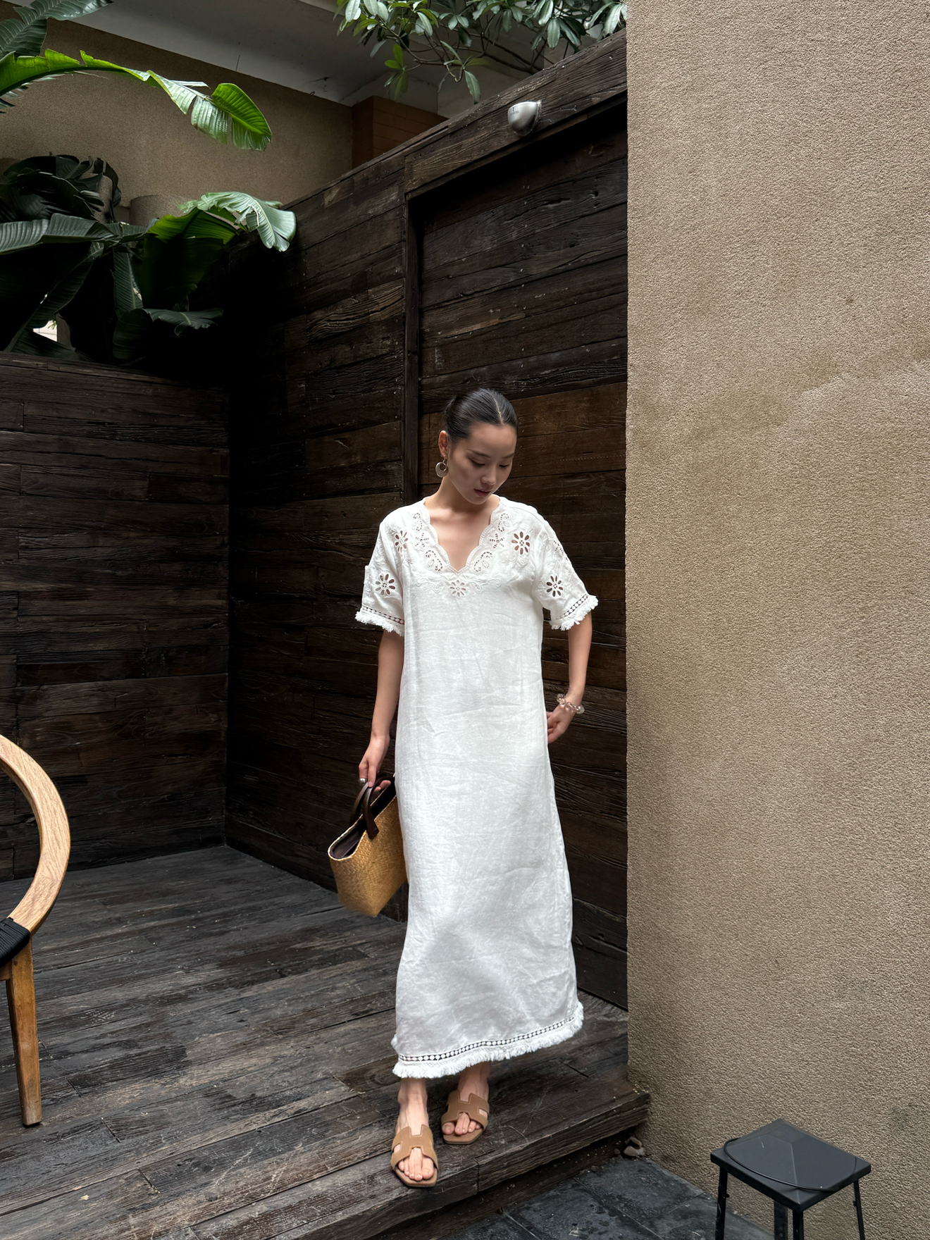 Elegant Simple Style Holiday C – Linen Dress Wrap recenzja i cena
