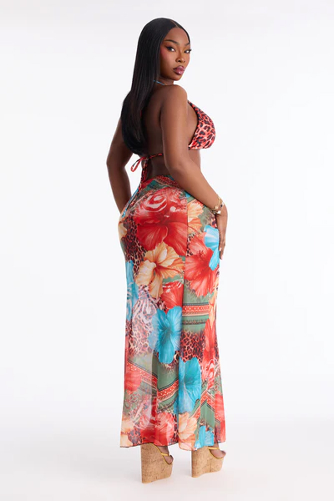 Women Plus Size Summer Boho Fl – Maxi Dress Halter recenzja i cena