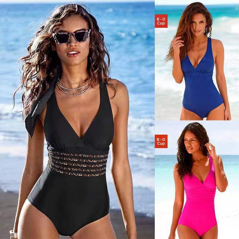 Woman Swimsuit Tankini Solid C – Swimsuit Bikini Ruched recenzja i cena