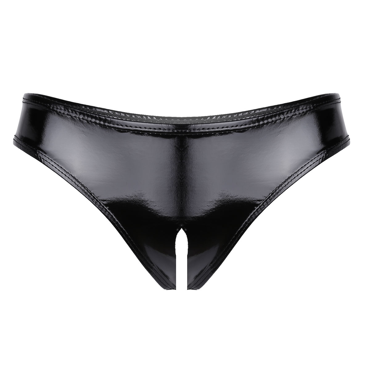 Womens Patent Leather Lingerie – Bralette Triangle Set recenzja i cena