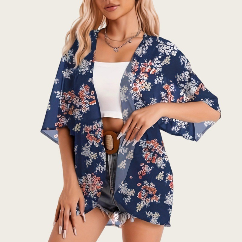 Swimsuit Woman 2025 Kimono Car – Kimono Sheer Floral recenzja i cena