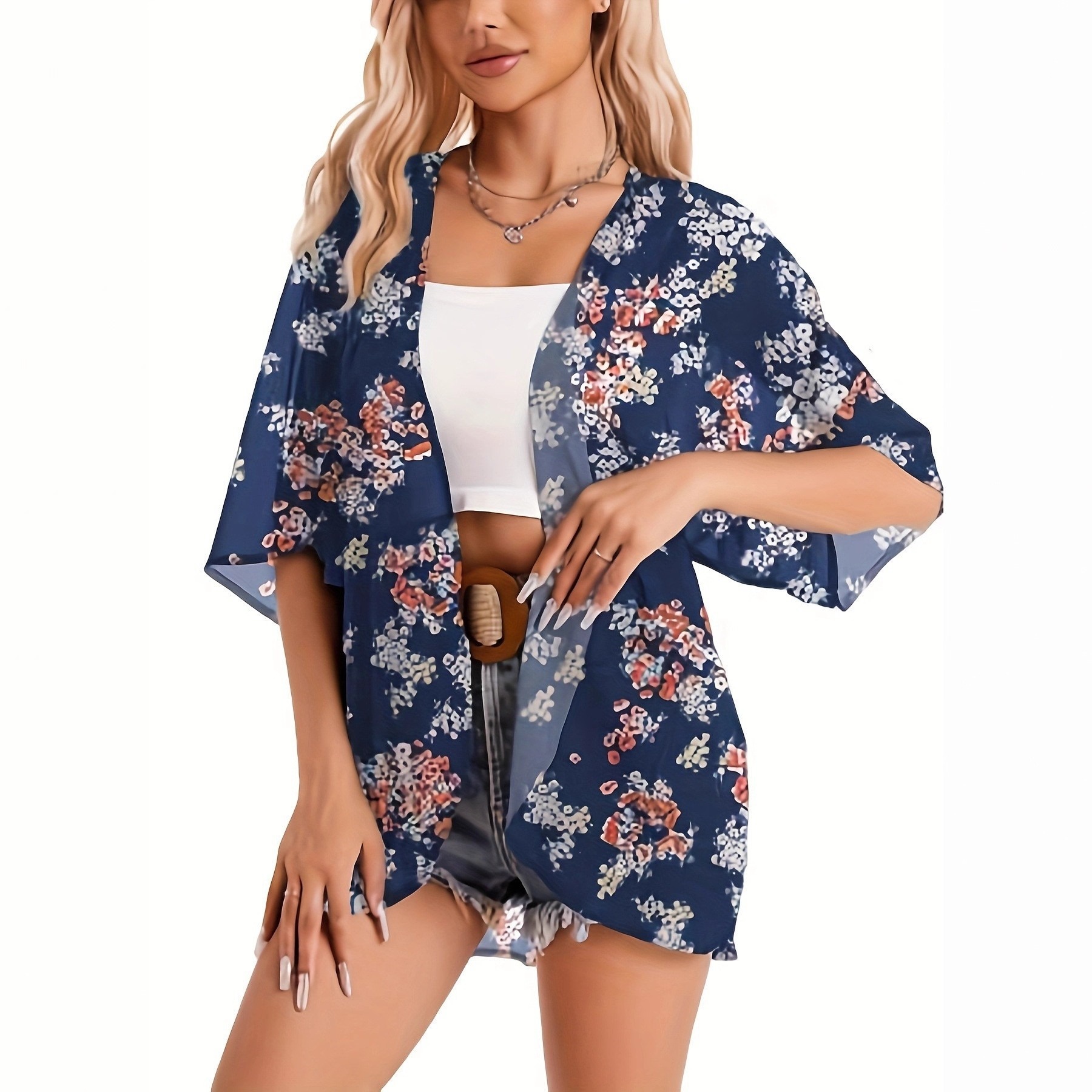 Swimsuit Woman 2025 Kimono Car – Kimono Sheer Floral recenzja i cena