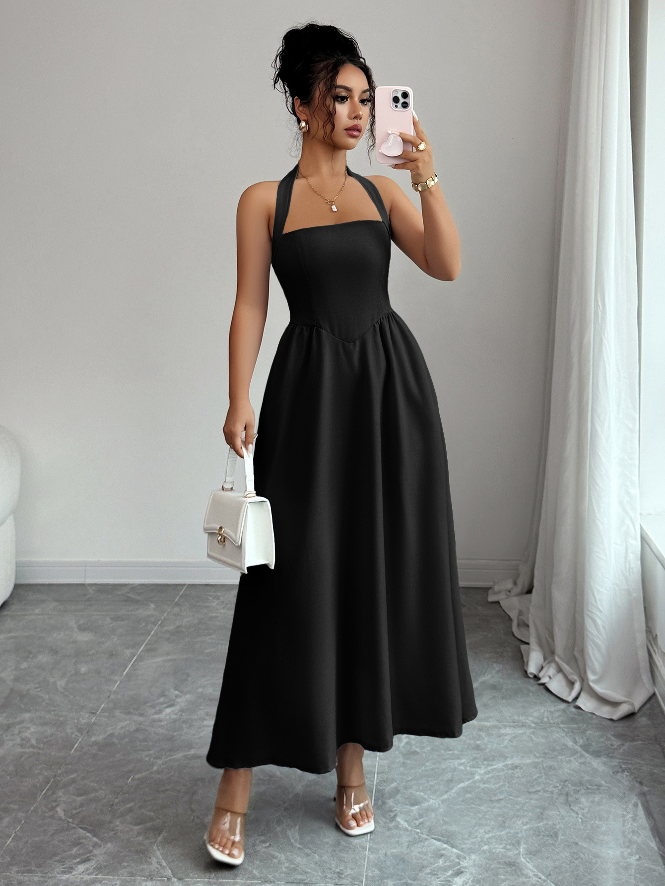 Women's Dress 5 Colors Halter  – Maxi Dress Halter recenzja i cena