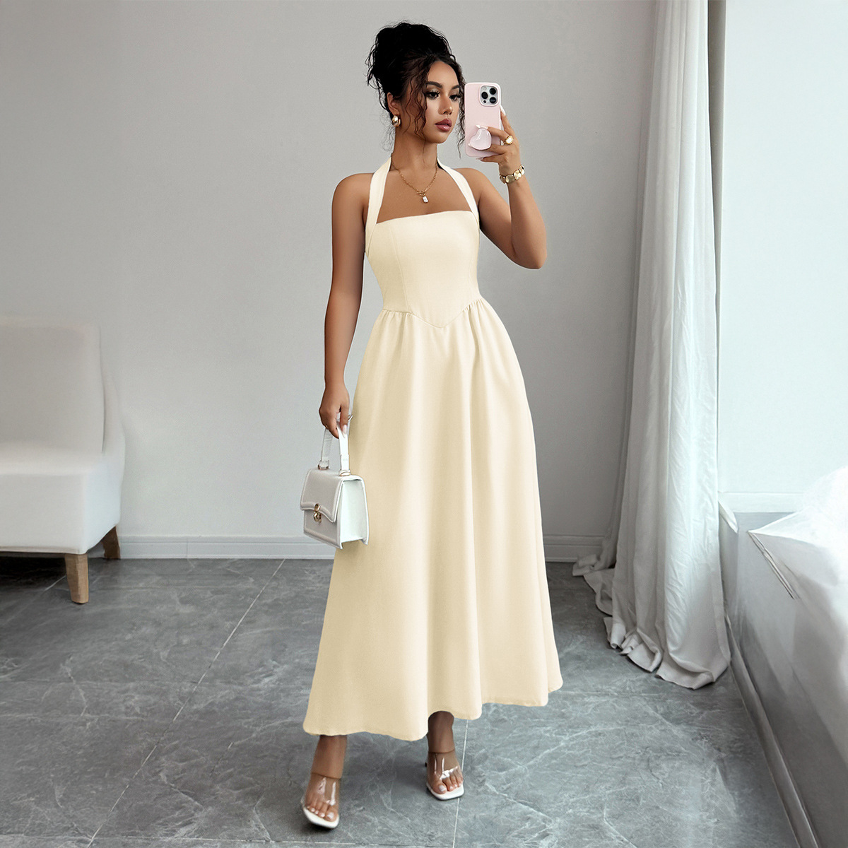 Women's Dress 5 Colors Halter  – Maxi Dress Halter recenzja i cena