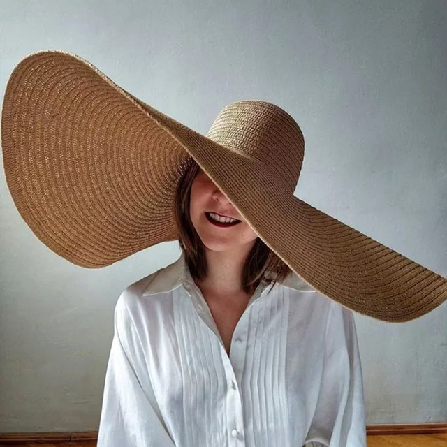 Oversized Beach Straw Hats for – Hat Floppy Wide recenzja i cena
