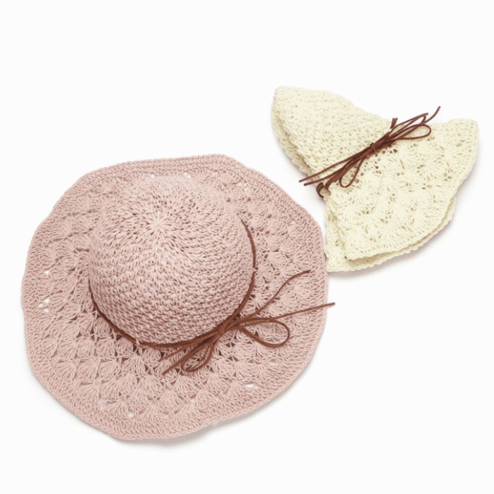 Handwoven Crochet Straw Hat Wi – Hat Floppy Wide recenzja i cena
