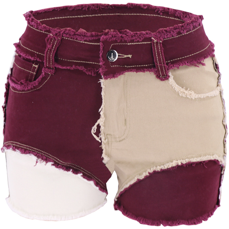 Fashion Mid-Waist Slim Fit Tor – Shorts Denim Frayed recenzja i cena