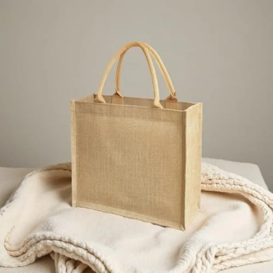 15 Pack Burlap Tote Bags 12x12 – Tote Bag Beach recenzja i cena