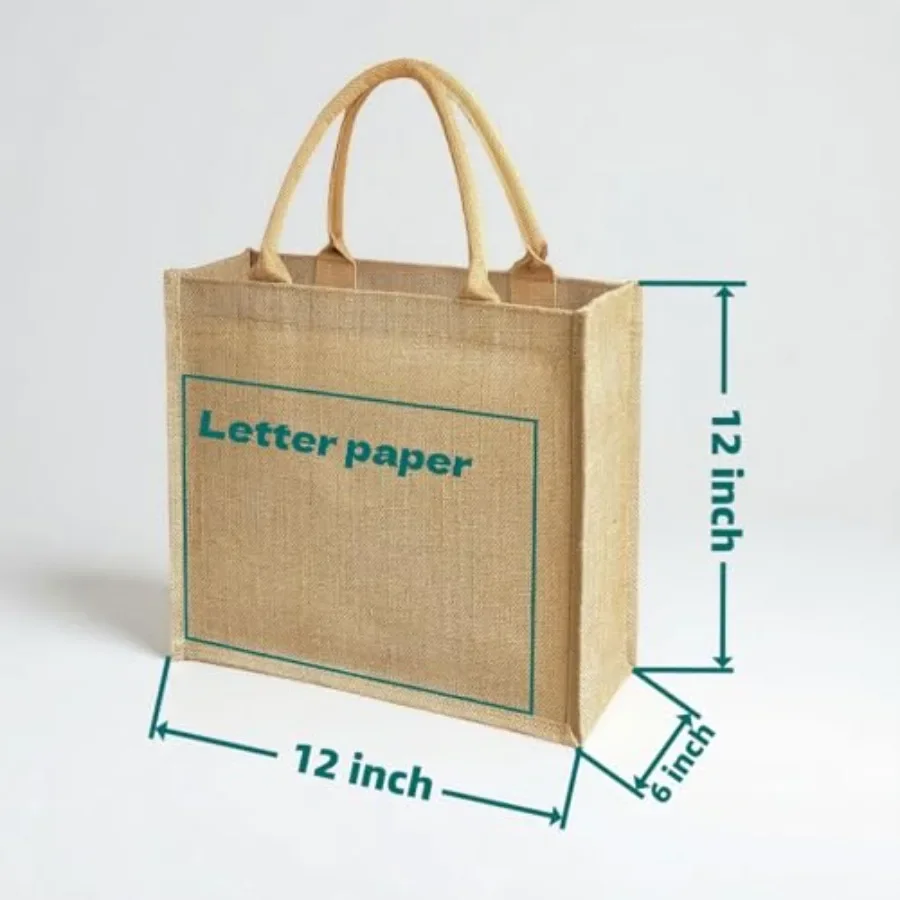 15 Pack Burlap Tote Bags 12x12 – Tote Bag Beach recenzja i cena