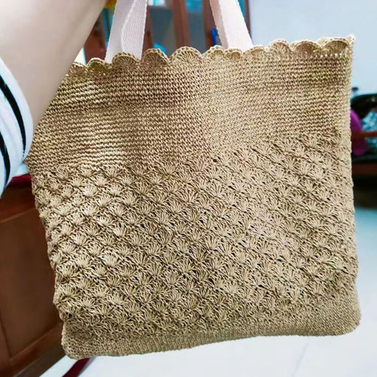 100g Raffia Straw Yarn Handmad – Crochet Bag Raffia recenzja i cena
