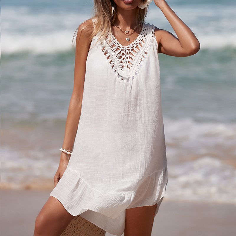 Women V-Neck Backless Hollow O – Cover Up Kaftan recenzja i cena