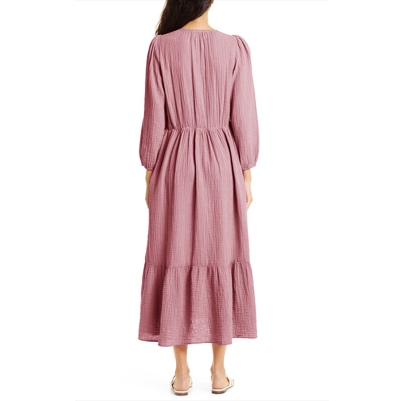 Muslin 100% Cotton Long Sleeve – Linen Dress Wrap recenzja i cena