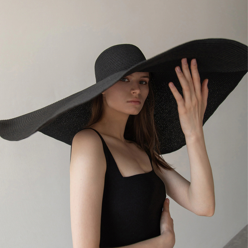 70cm Oversized  Wide Brim Sun  – Hat Floppy Wide recenzja i cena