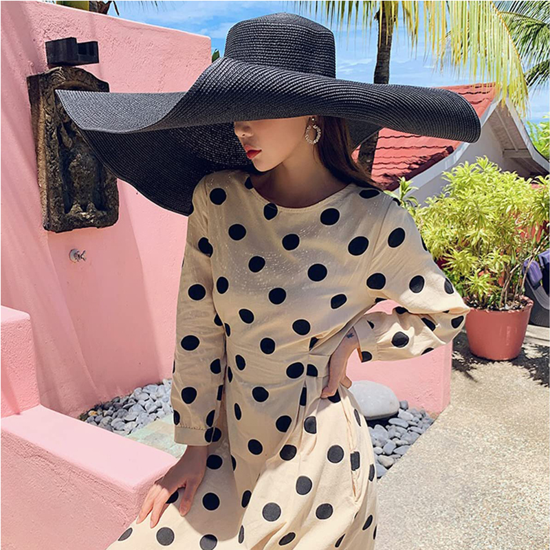 70cm Oversized  Wide Brim Sun  – Hat Floppy Wide recenzja i cena