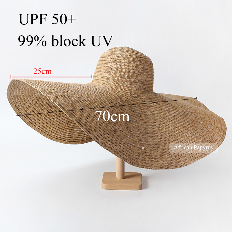 70cm Oversized  Wide Brim Sun  – Hat Floppy Wide recenzja i cena