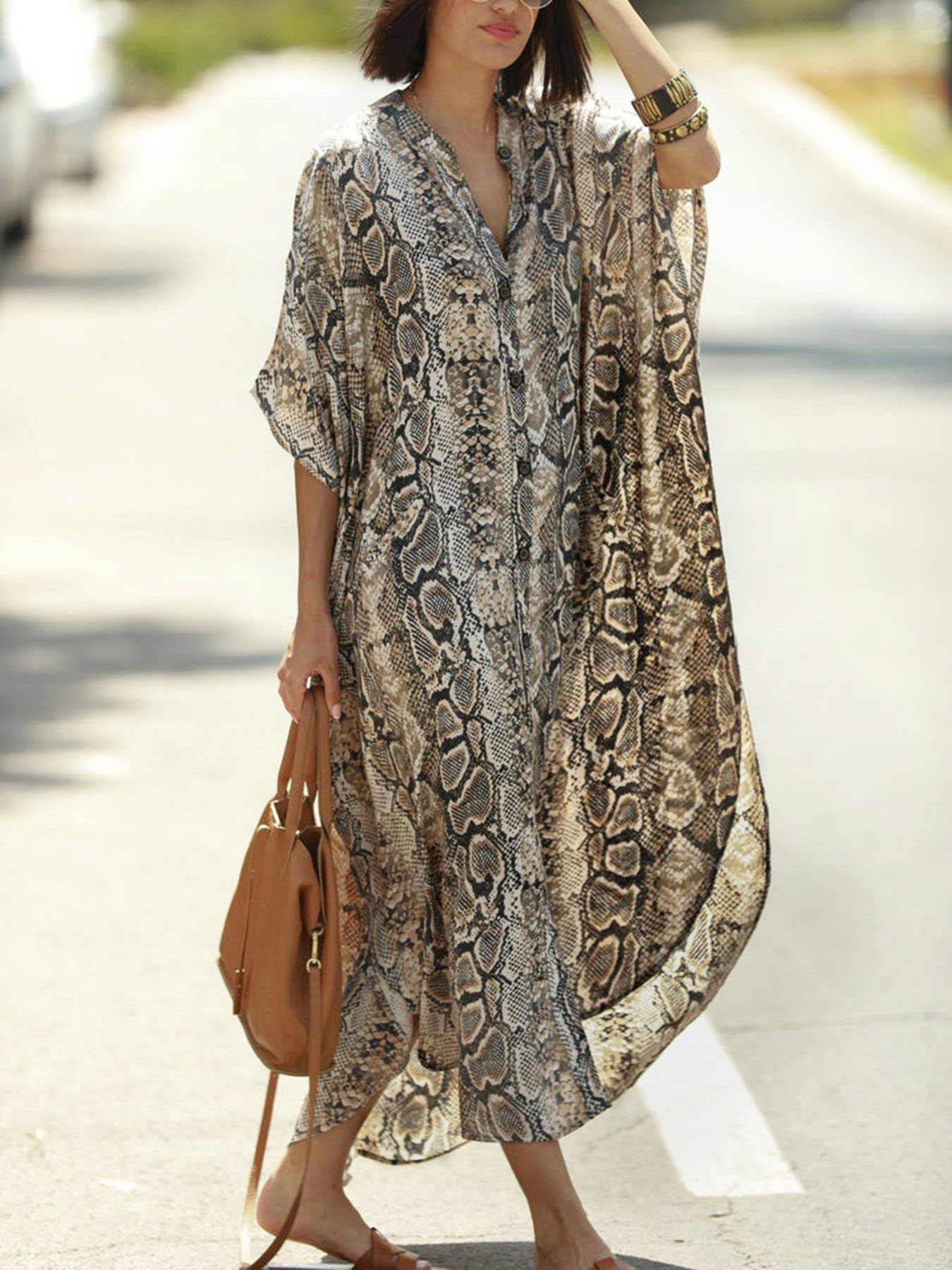 Bohemian Print Beach Cover-Up  – Cover Up Kaftan recenzja i cena