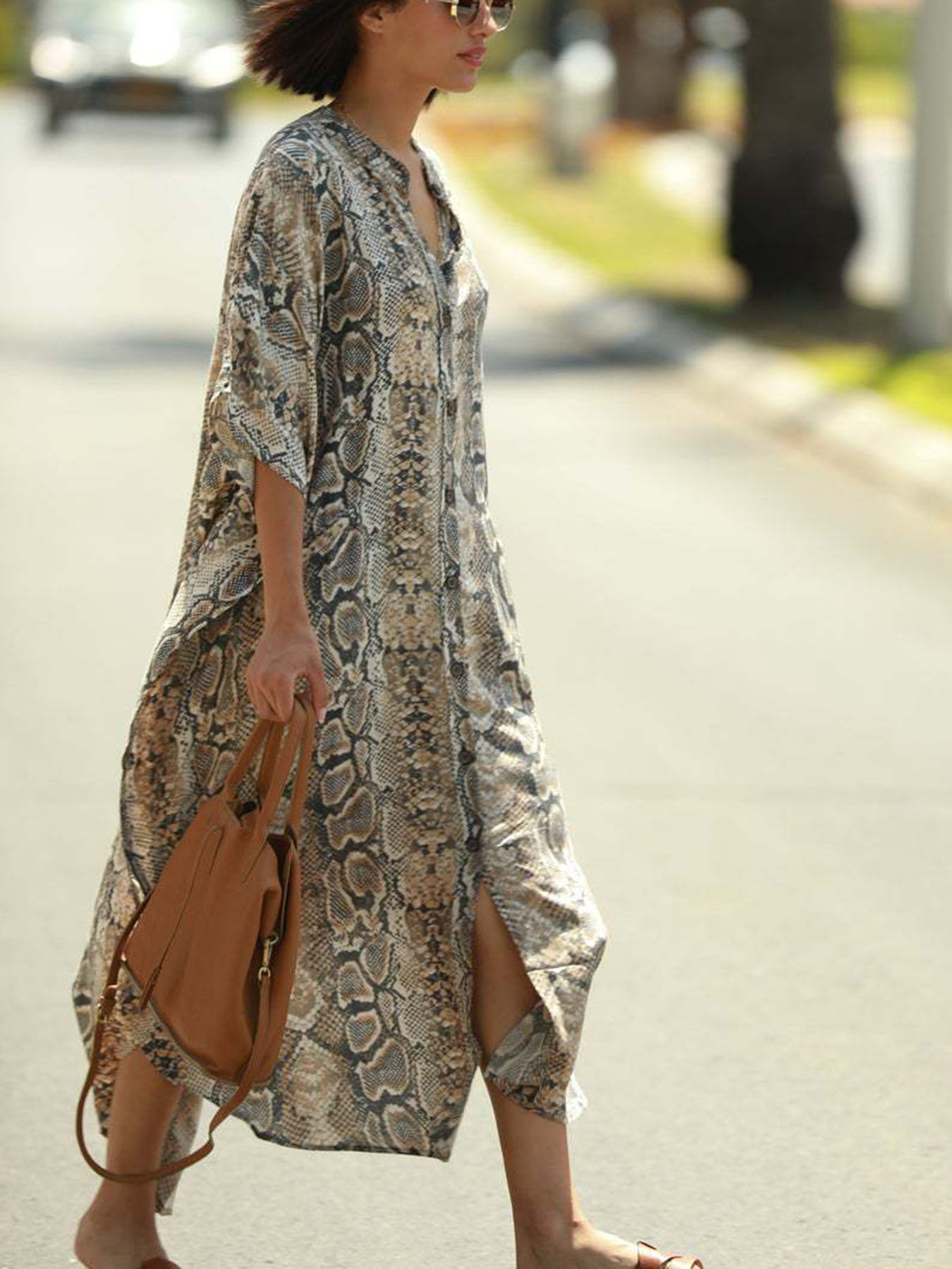 Bohemian Print Beach Cover-Up  – Cover Up Kaftan recenzja i cena