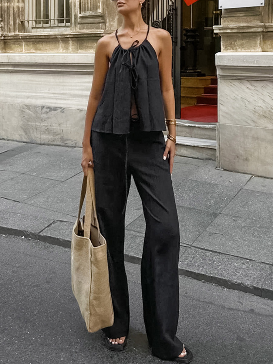 2026 Women Two Piece Set Women – Linen Pant Wide recenzja i cena