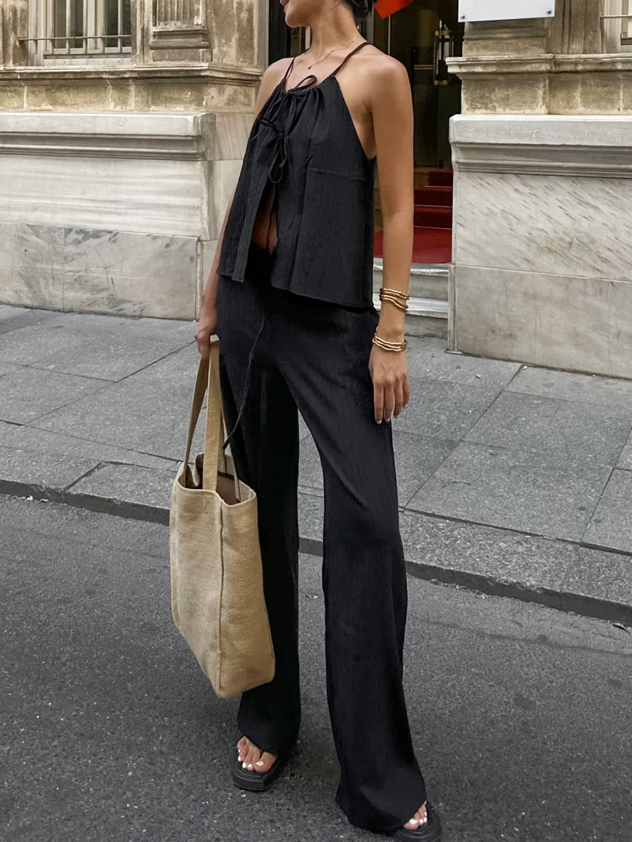 2026 Women Two Piece Set Women – Linen Pant Wide recenzja i cena