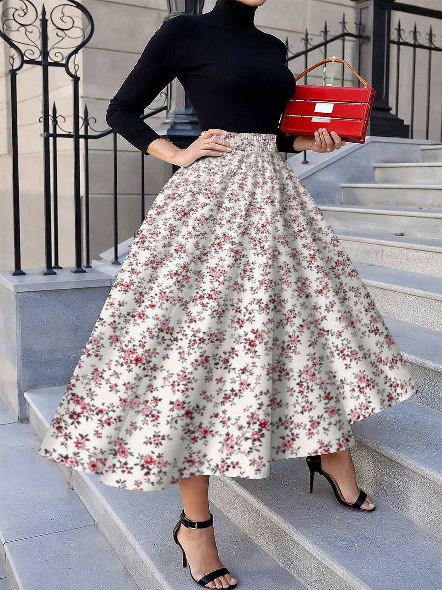 Oversized Floral Midi Skirt Pi – Midi Skirt Floral recenzja i cena