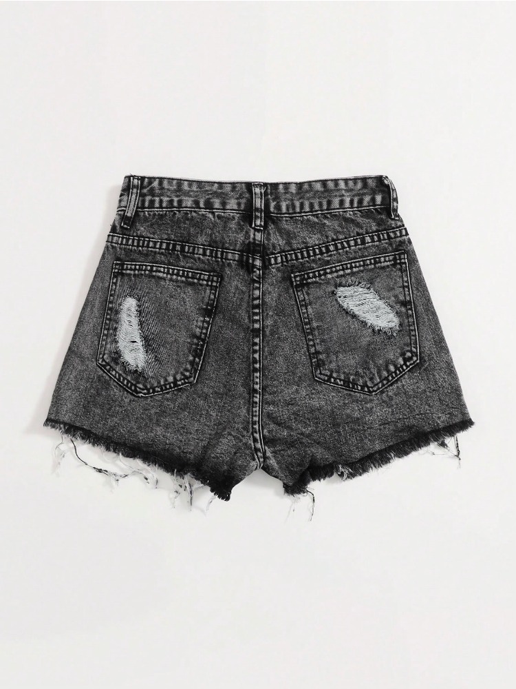 2026 New Vintage Washed Denim  – Shorts Denim Frayed recenzja i cena