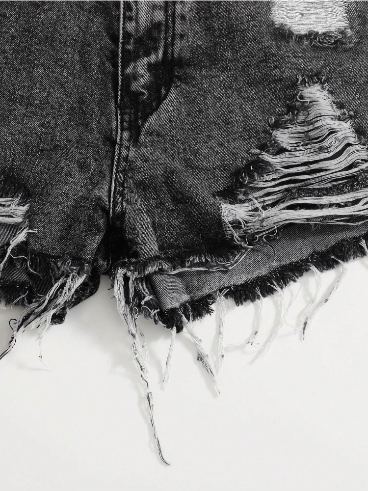 2026 New Vintage Washed Denim  – Shorts Denim Frayed recenzja i cena