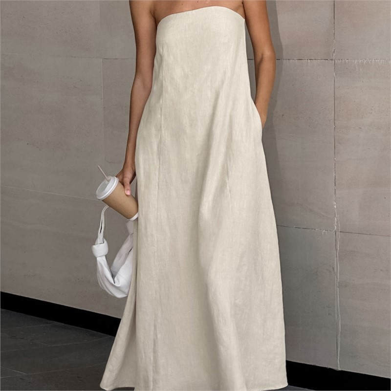Fashion Elegant Simple Design  – Linen Dress Wrap recenzja i cena