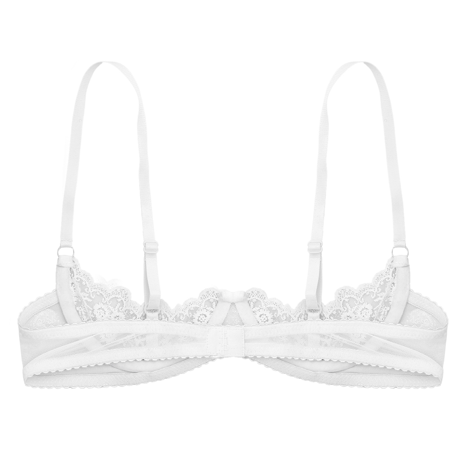 Women's Floral Lace Quarter Cu – Bralette Triangle Set recenzja i cena