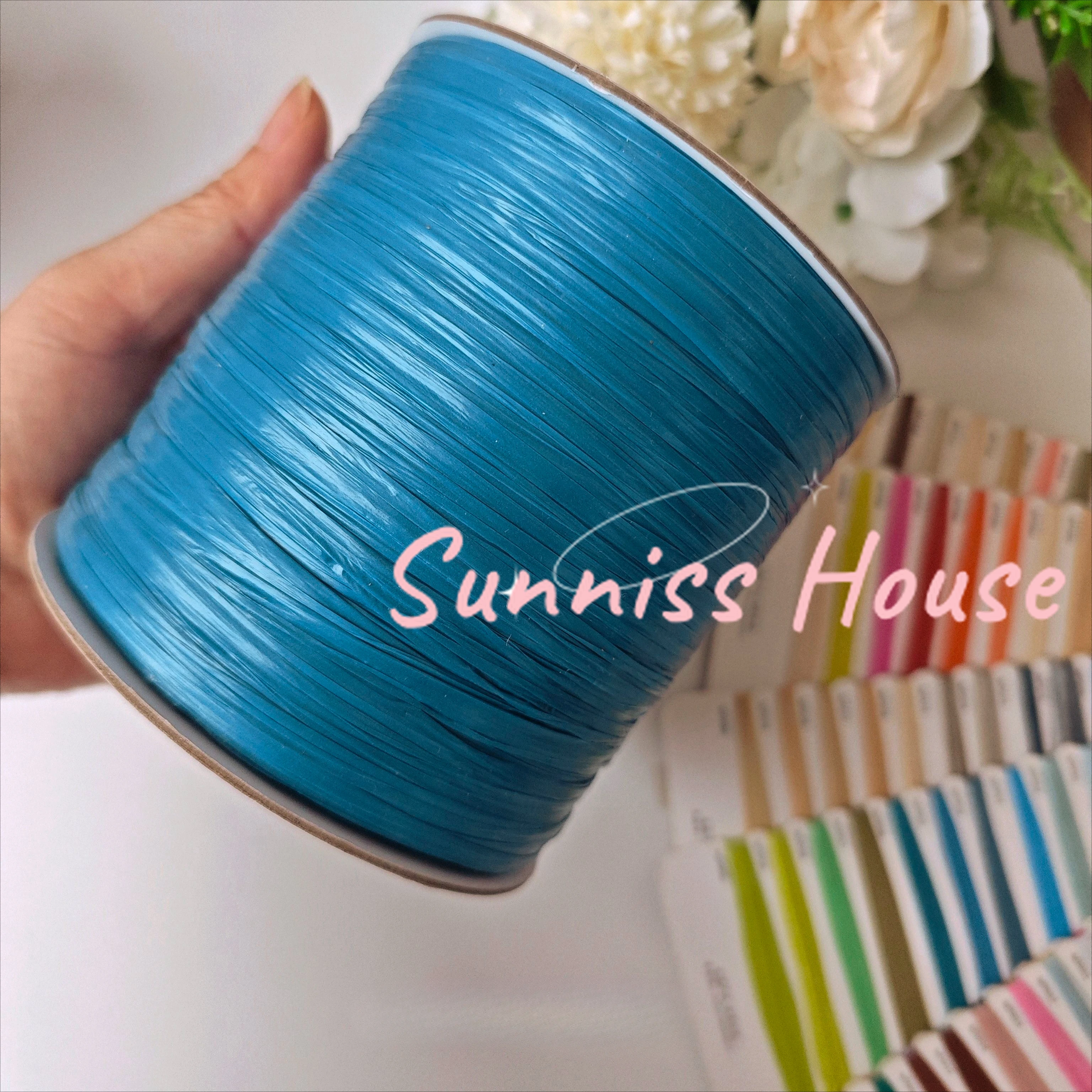 600M Matte Raffia Yarn，330g Ar – Crochet Bag Raffia recenzja i cena