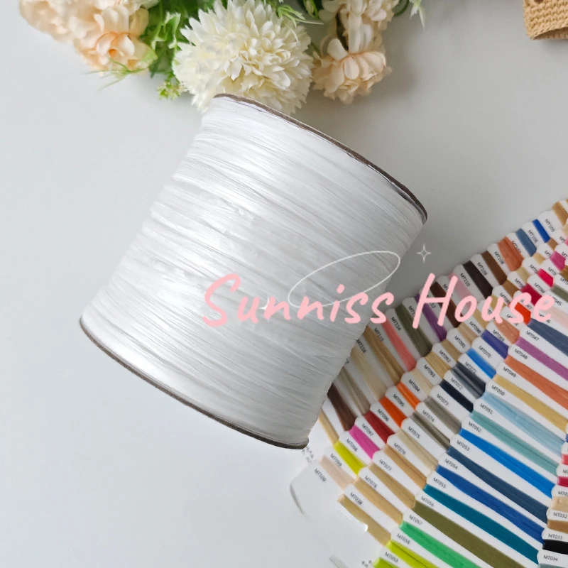 600M Matte Raffia Yarn，330g Ar – Crochet Bag Raffia recenzja i cena