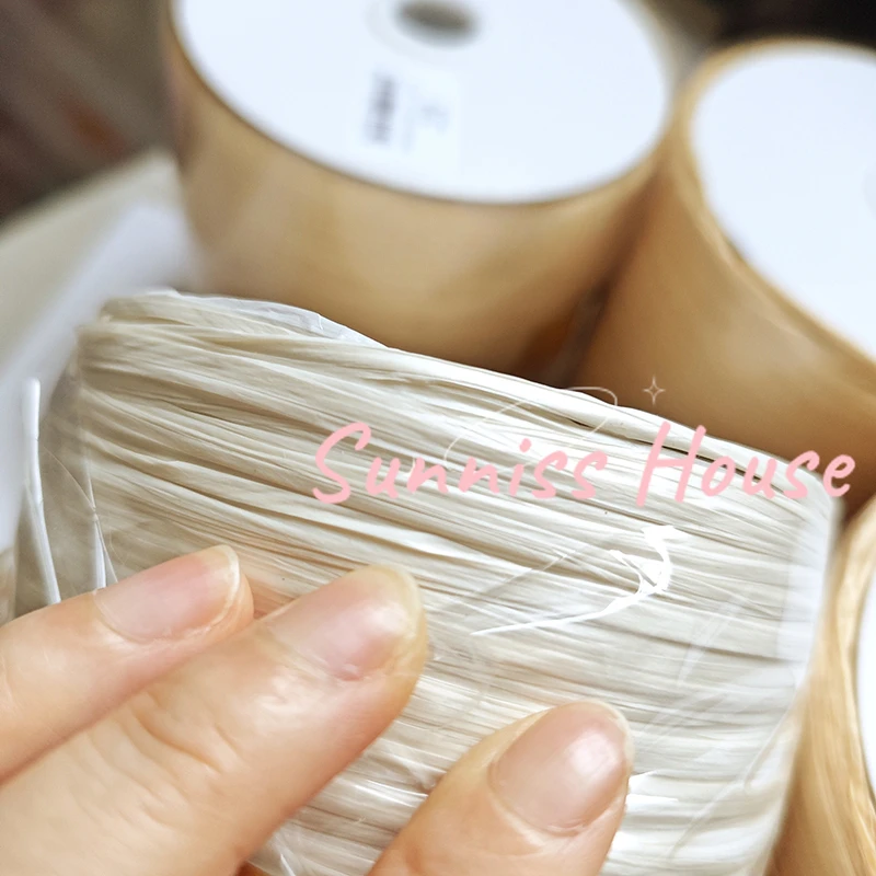 600M Matte Raffia Yarn，330g Ar – Crochet Bag Raffia recenzja i cena