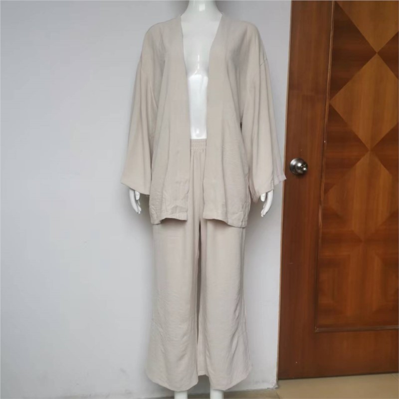 Women's Linen Trouser Suit Wit – Linen Pant Wide recenzja i cena