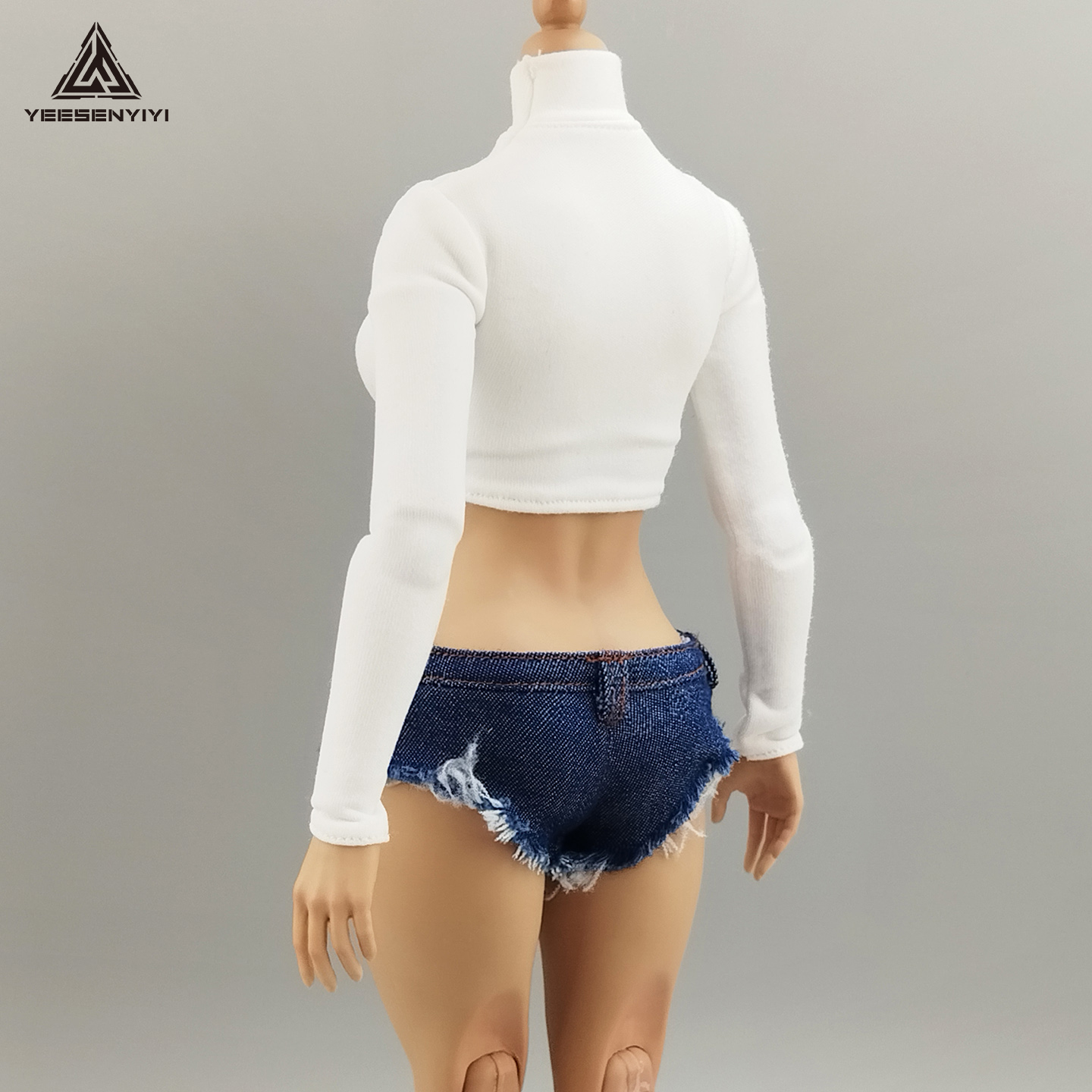 1/6 Scale Distressed Denim Min – Shorts Denim Frayed recenzja i cena