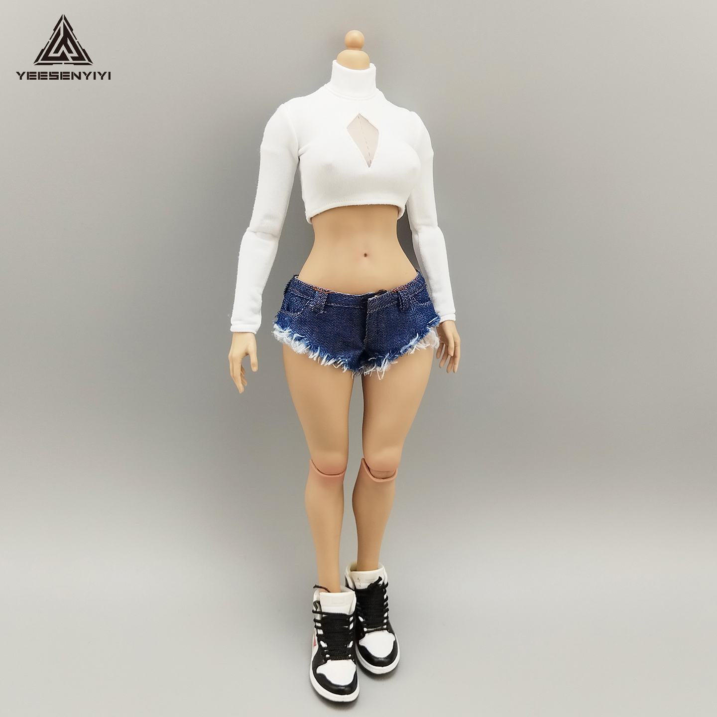 1/6 Scale Distressed Denim Min – Shorts Denim Frayed recenzja i cena