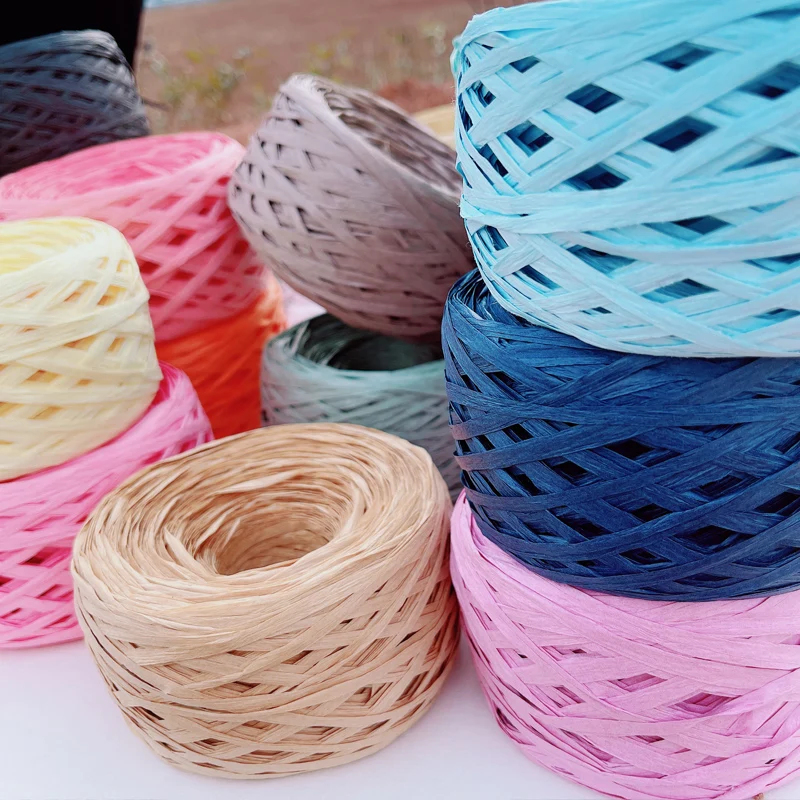 180m raffia Yarn paper Grass f – Crochet Bag Raffia recenzja i cena