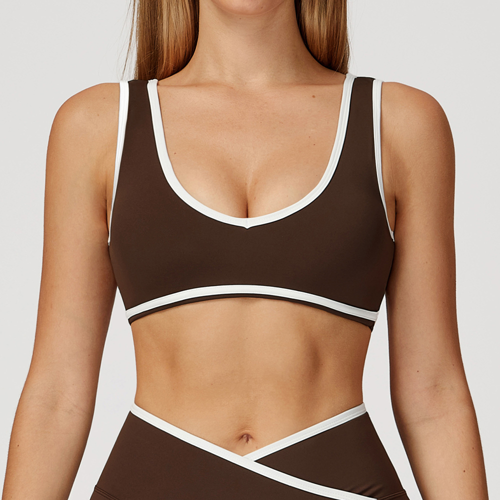 V-Neck Sports Bra Women Top Pu – Crop Top Crochet recenzja i cena