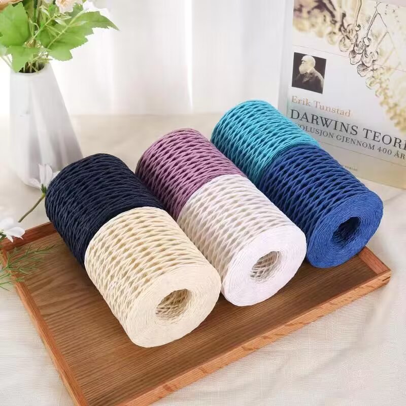 190g Raffia Yarn, Straw Paper  – Crochet Bag Raffia recenzja i cena