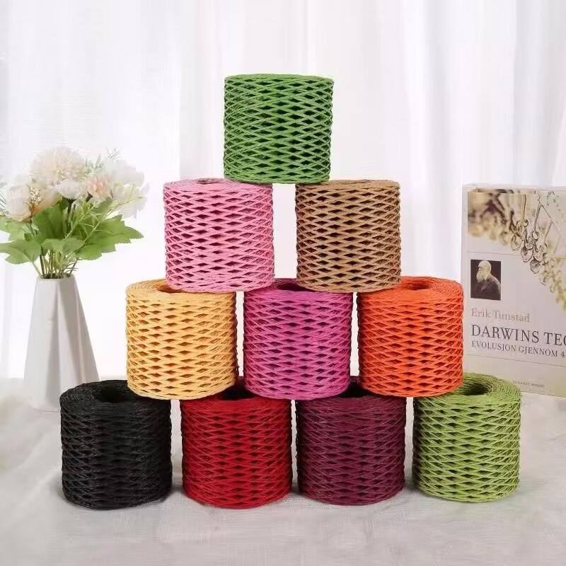 190g Raffia Yarn, Straw Paper  – Crochet Bag Raffia recenzja i cena