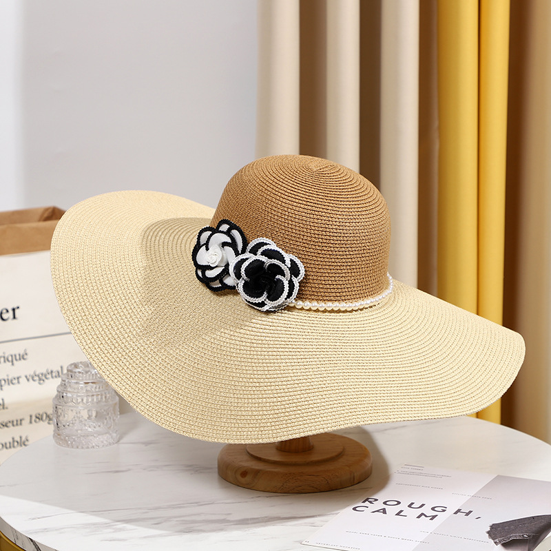 Two Tones Wide Brim Summer Hat – Hat Floppy Wide recenzja i cena