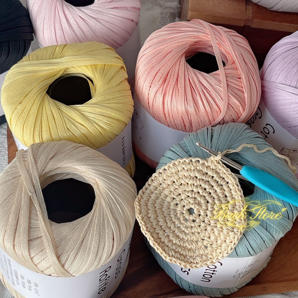 102M/roll Multicolor Raffia Ya – Crochet Bag Raffia recenzja i cena
