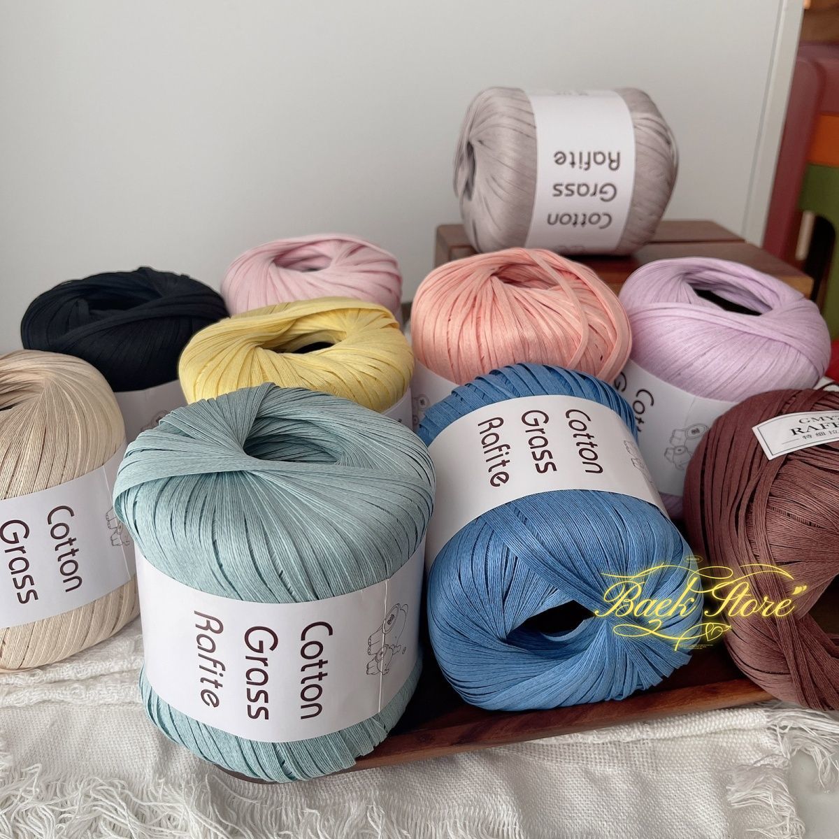 102M/roll Multicolor Raffia Ya – Crochet Bag Raffia recenzja i cena