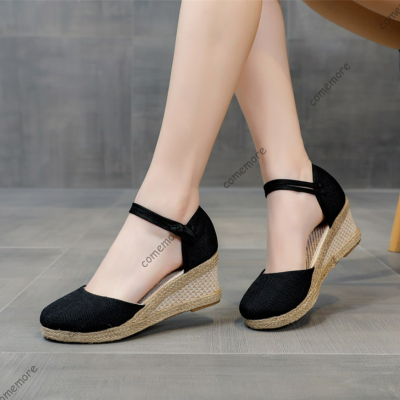 Comemore Sandals High Heel Sum – Wedge Espadrille Women recenzja i cena
