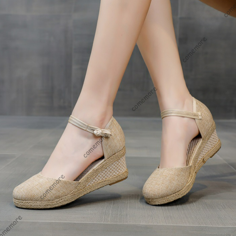 Comemore Sandals High Heel Sum – Wedge Espadrille Women recenzja i cena