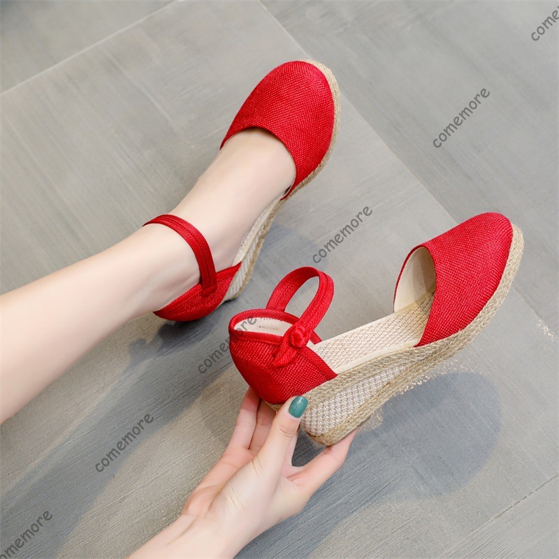 Comemore Sandals High Heel Sum – Wedge Espadrille Women recenzja i cena