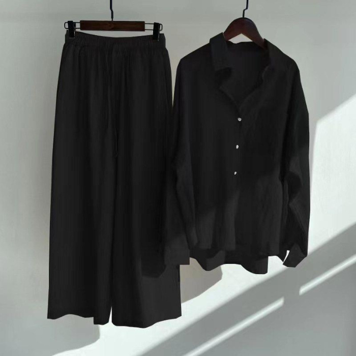 Women Cotton Linen 2 Piece Set – Linen Pant Wide recenzja i cena