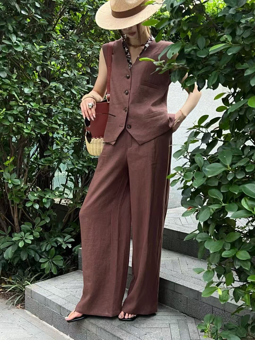 Old Man Qian's linen casual tw – Linen Pant Wide recenzja i cena